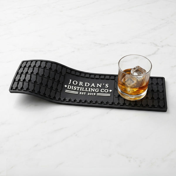 Custom Whiskey Bar Mat | 19×5 (Logo)