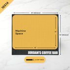 Coffee Bar Mat for Espresso Machines, 5 Sizes