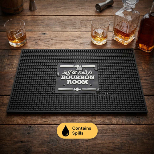 Custom Bar Mat Set | 18×12 + Two Rail Mats