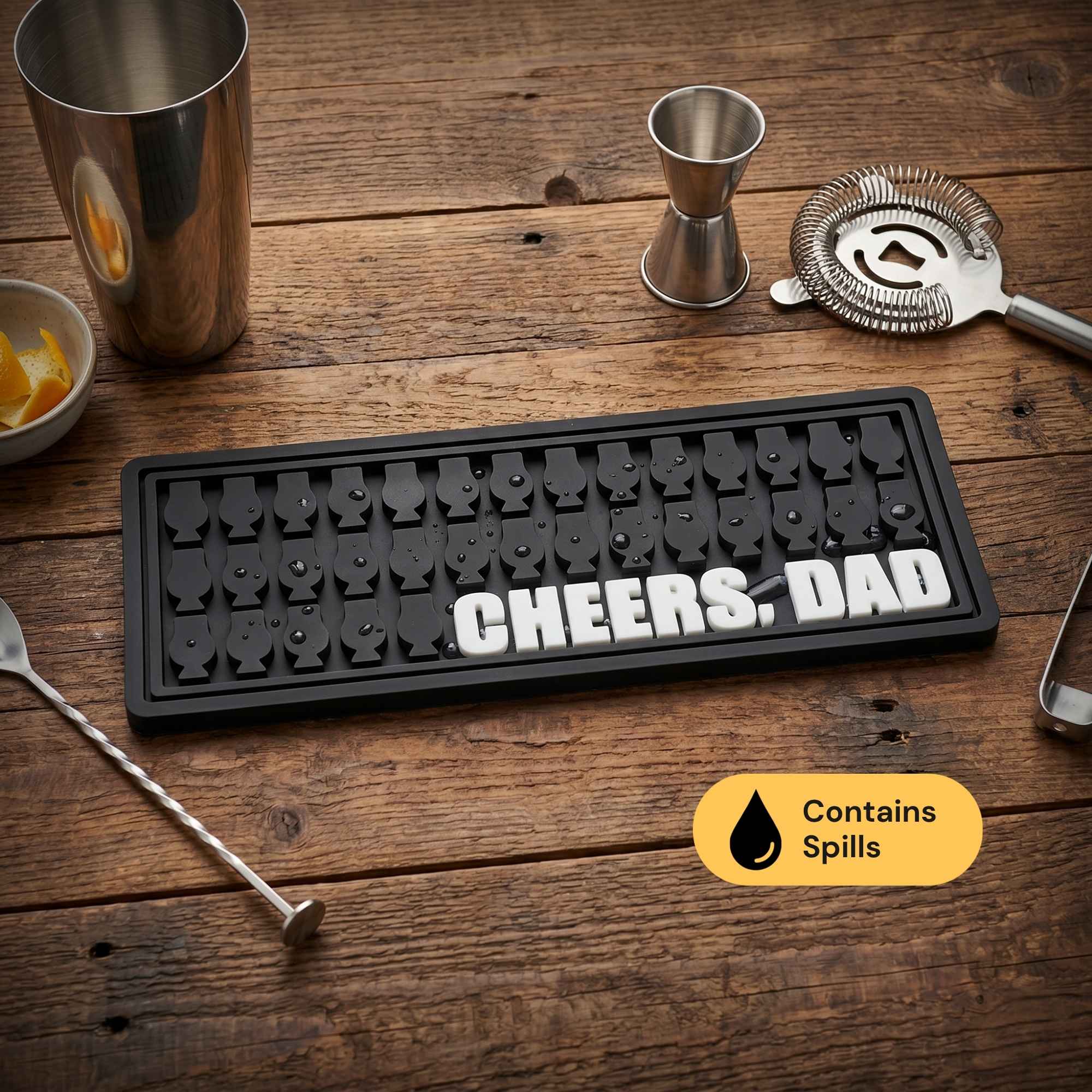 Whiskey Shaker Mat 9.5X4