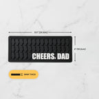 Whiskey Shaker Mat 9.5X4