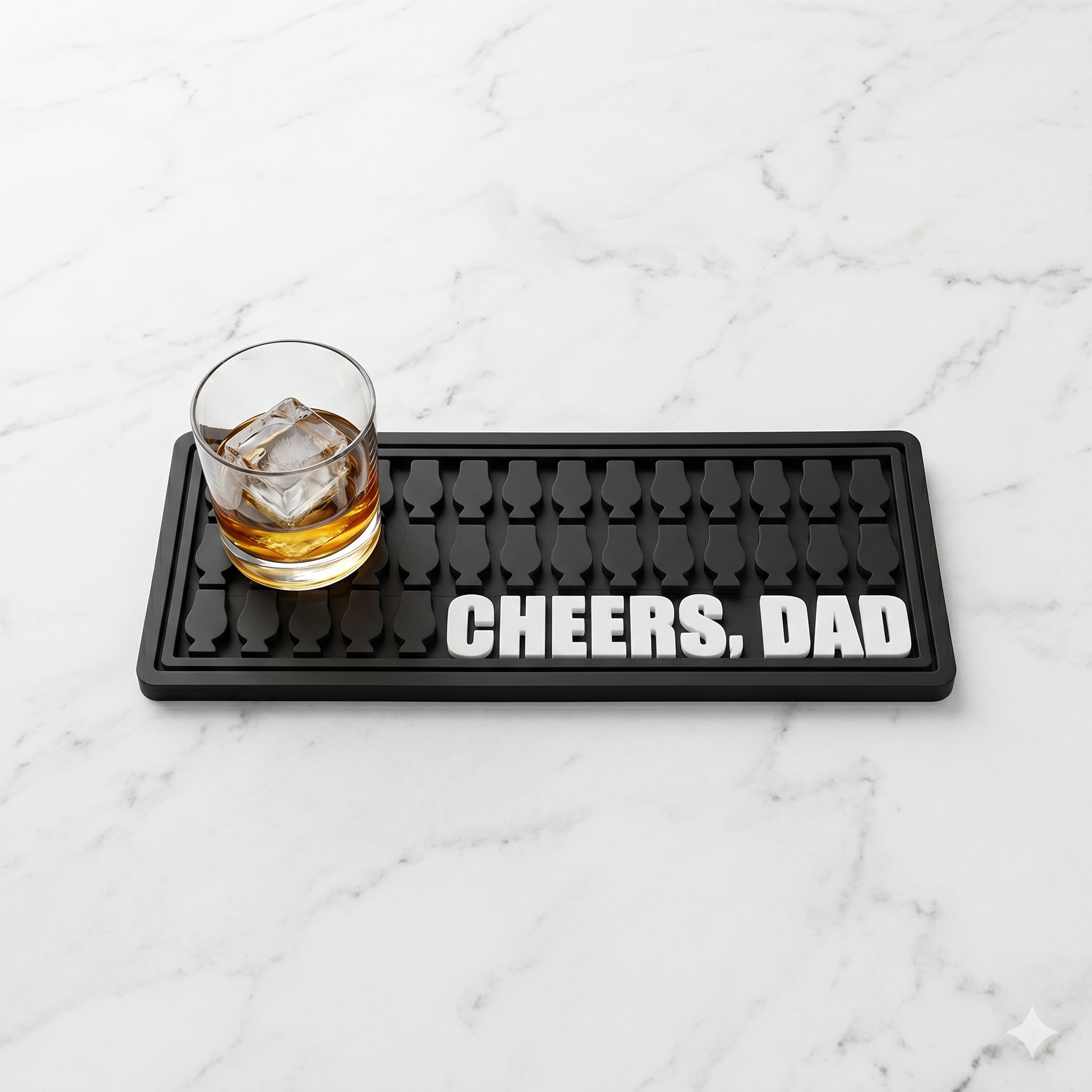 Whiskey Shaker Mat 9.5X4