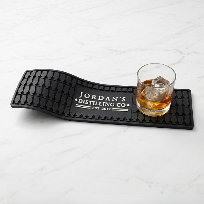 Custom Whiskey Bar Mat | 19×5 (Logo)