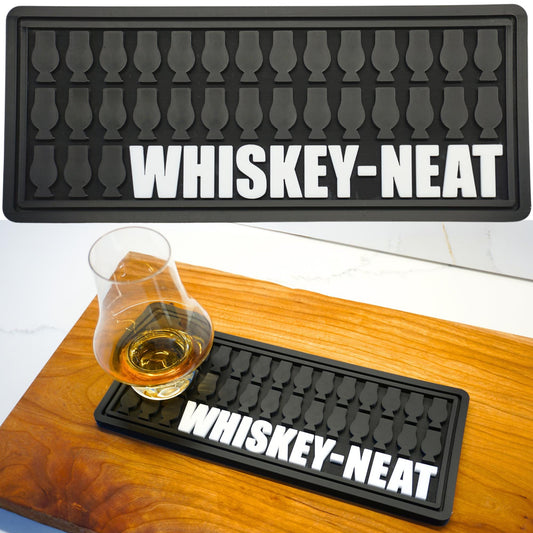 Whiskey Neat Snifter Glass Bar Mat (Small) | Oversized Coaster – Handmade Unique Gift | Whiskey Lover's Gift