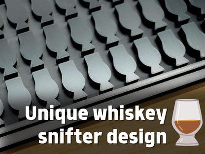 Whiskey Gal Snifter Glass Bar Mat (Small) | Oversized Coaster – Handmade Unique Gift | Whiskey Lover's Gift