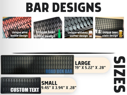 Premium Bar Mat (X-Large) | Handmade Unique Personalized Gift | Unique Gift for Coffee Lovers & Home Bars