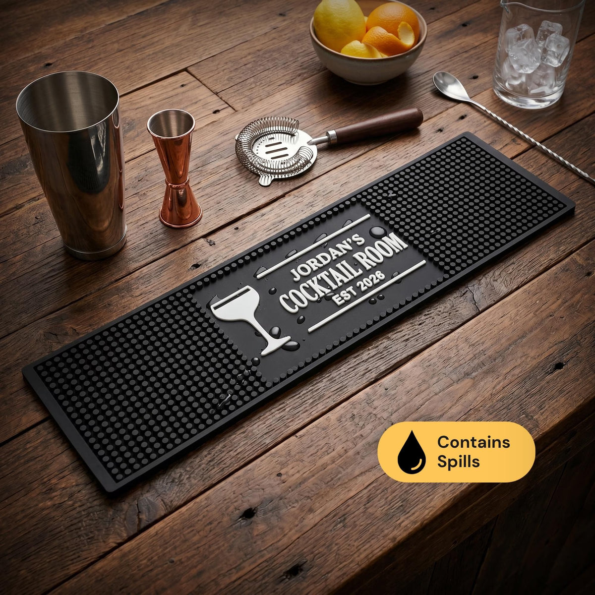 Custom Bar Mat | 24x6 (Oversized Runner)